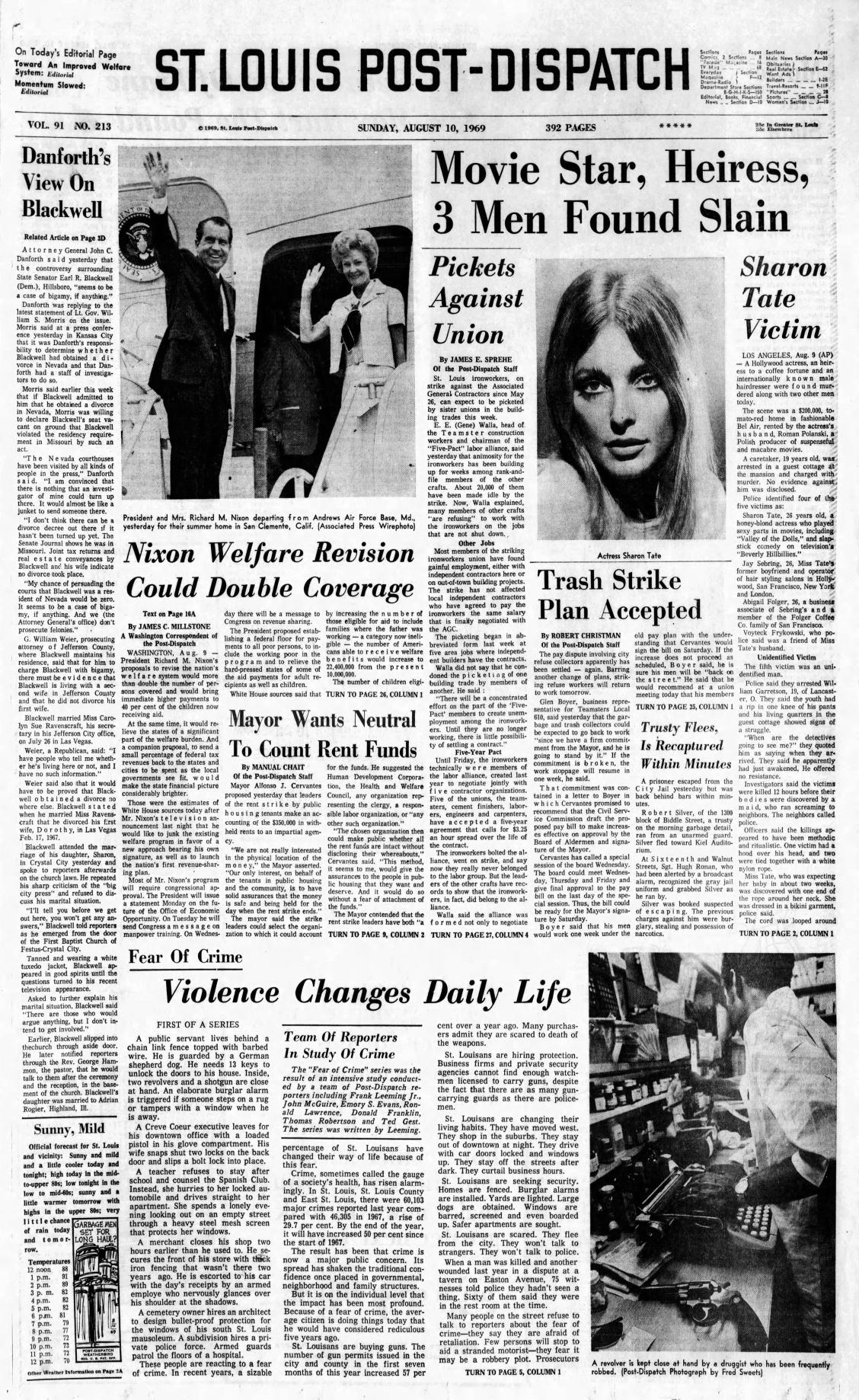Aug. 10, 1969: St. Louis Post Dispatch